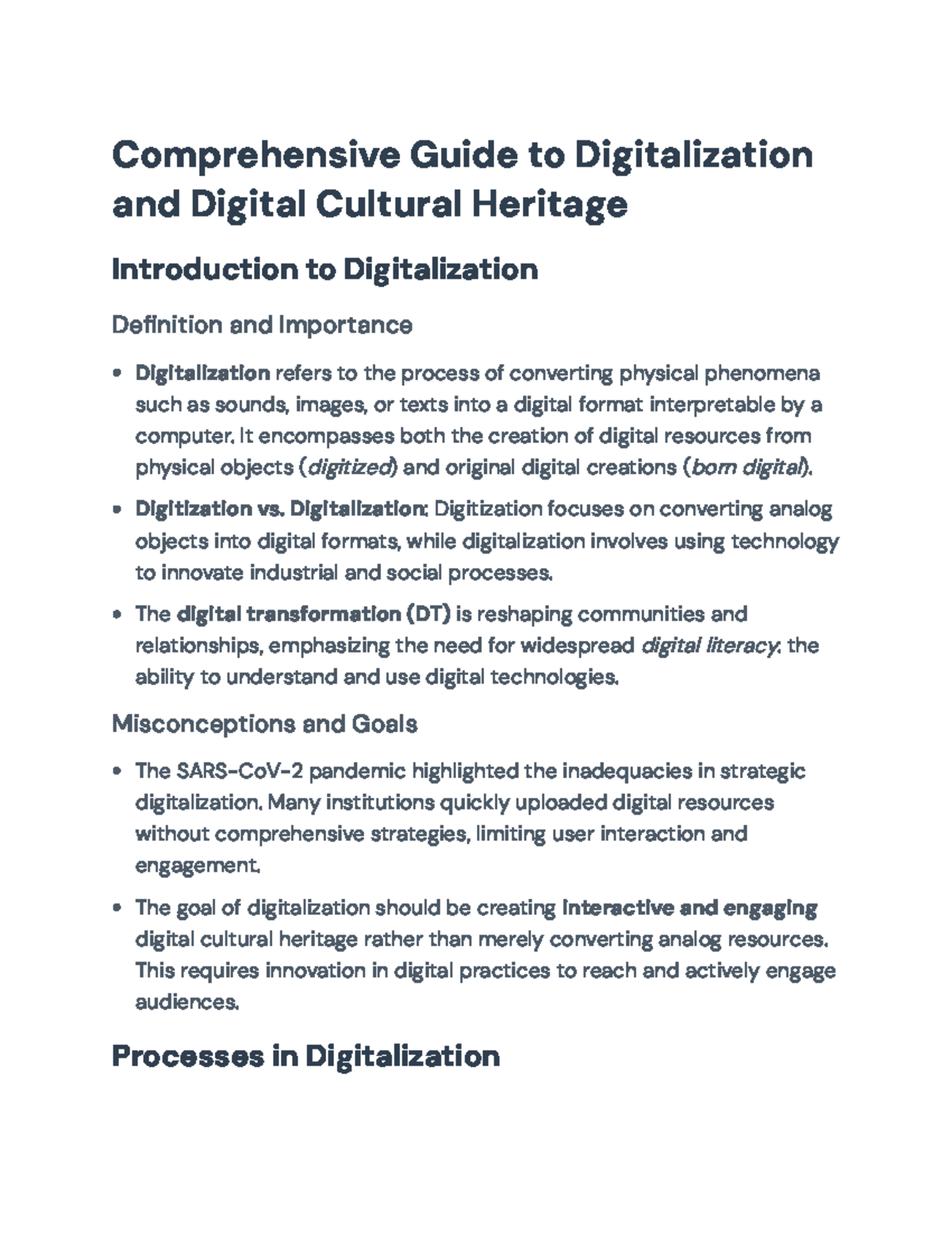 Comprehensive Guide to Digitalization and Cultural Heritage Management ...
