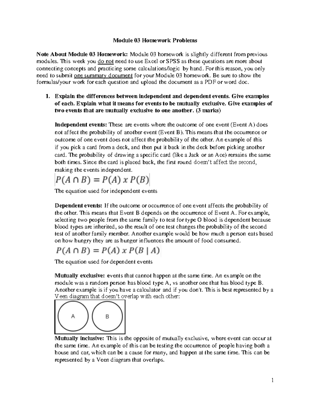 Mod 4 HW - Concepts in Probability and Statistical Distributions - Studocu