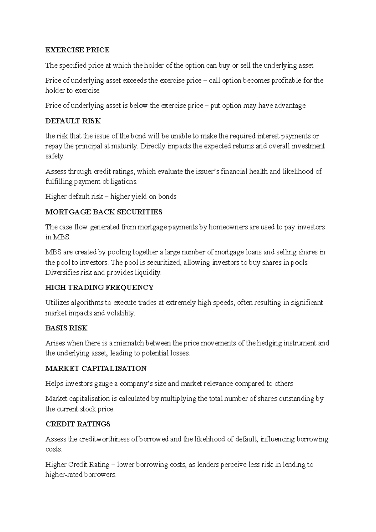 Financial System Overview - Key Concepts and Risks - Studocu