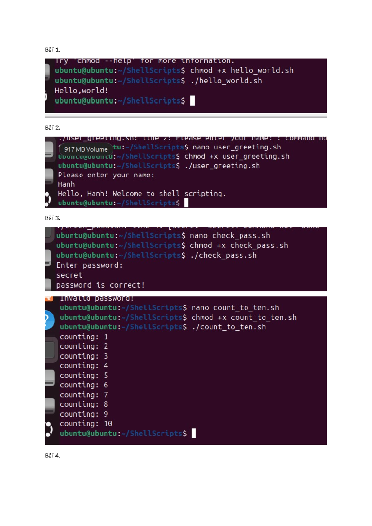 Lab3shellprogram - bài tập thực hành - Operating System - Bài 1. Bài 2 ...