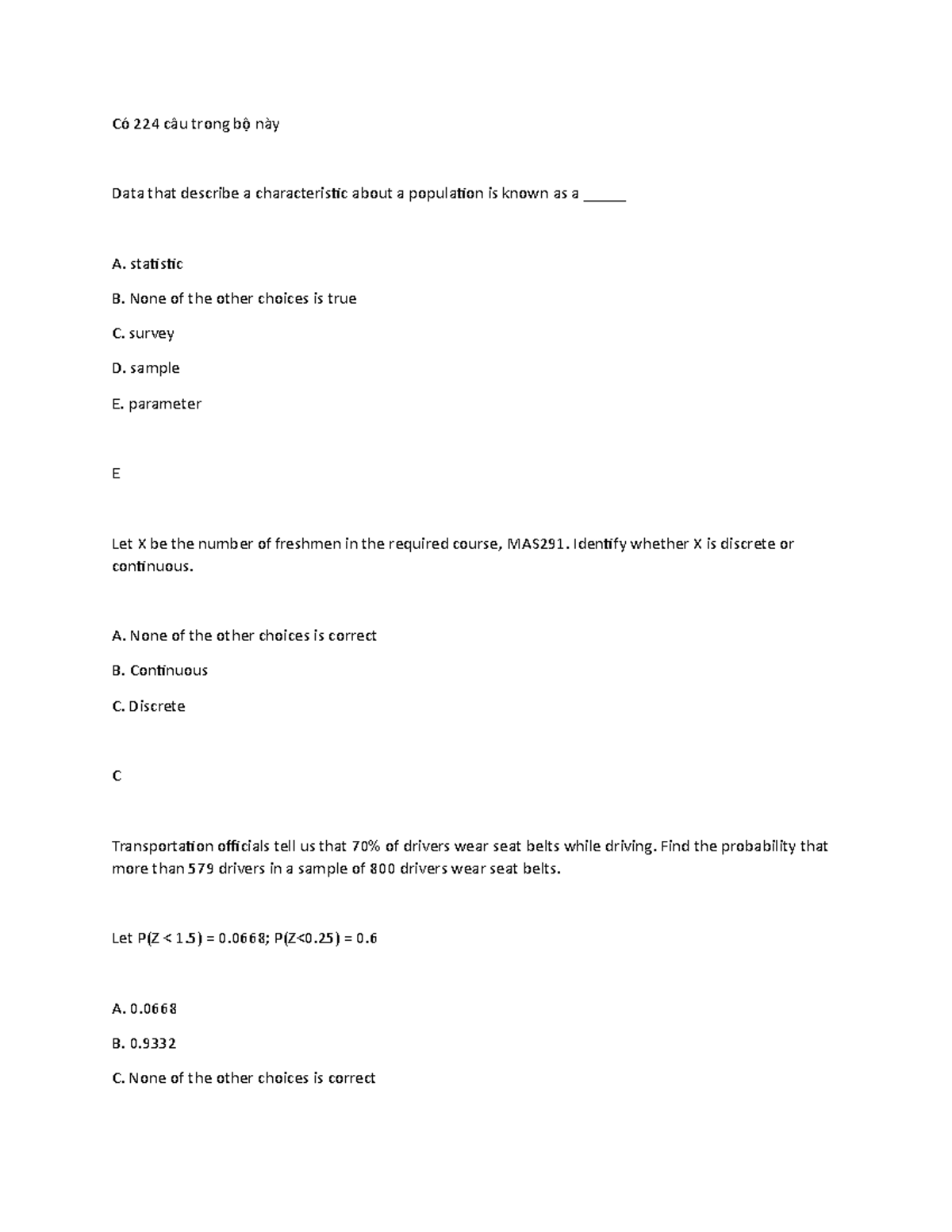 MAS291 - Key Math Formulas and Probability Concepts for Exams - Studocu