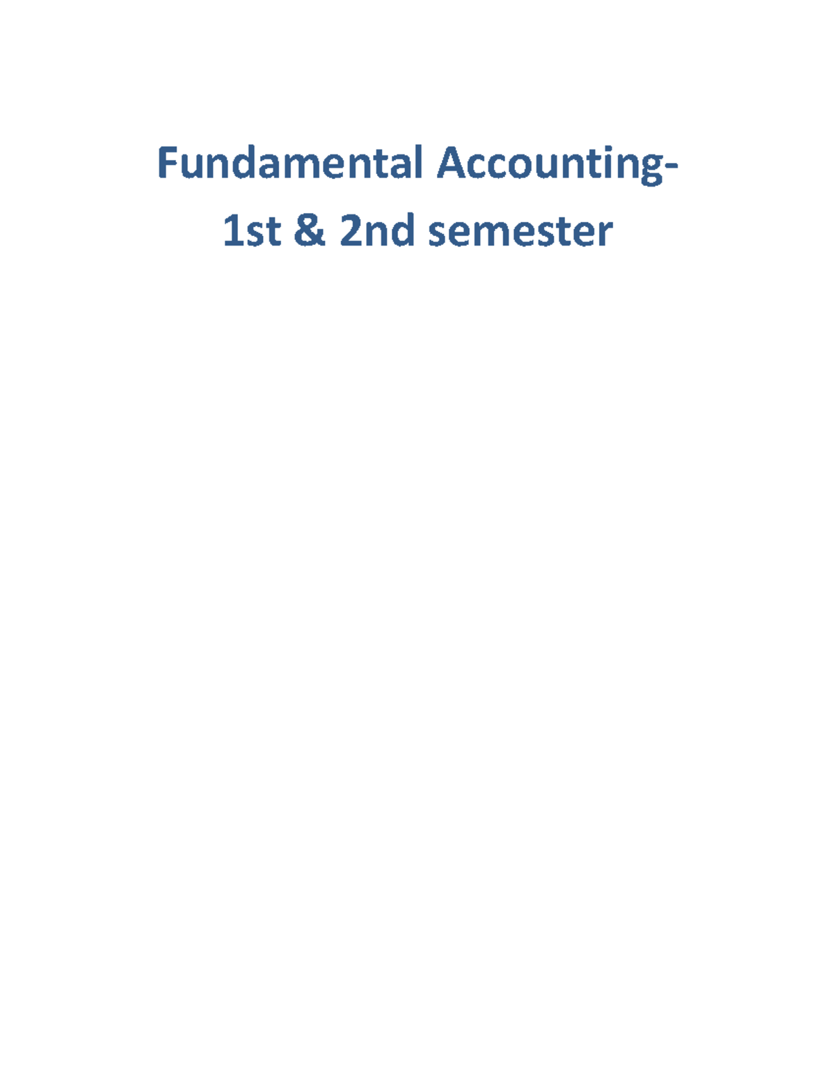 ACCT 101 Final Exam Study Guide: Key Concepts & Accounting Principles ...