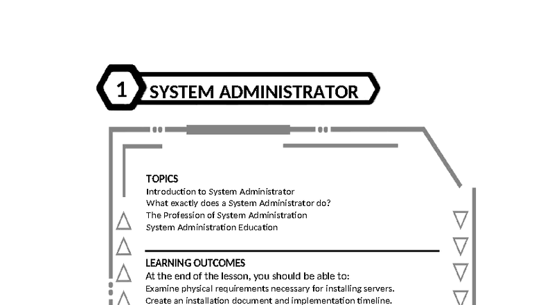 SAM 1 2 Module: Introduction to System Administration Topics - Studocu
