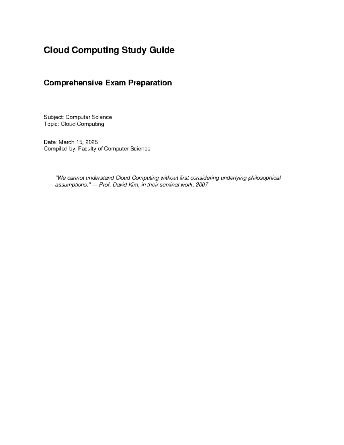 97632160945-860547.pdf - Cloud Computing Study Guide Comprehensive Exam ...