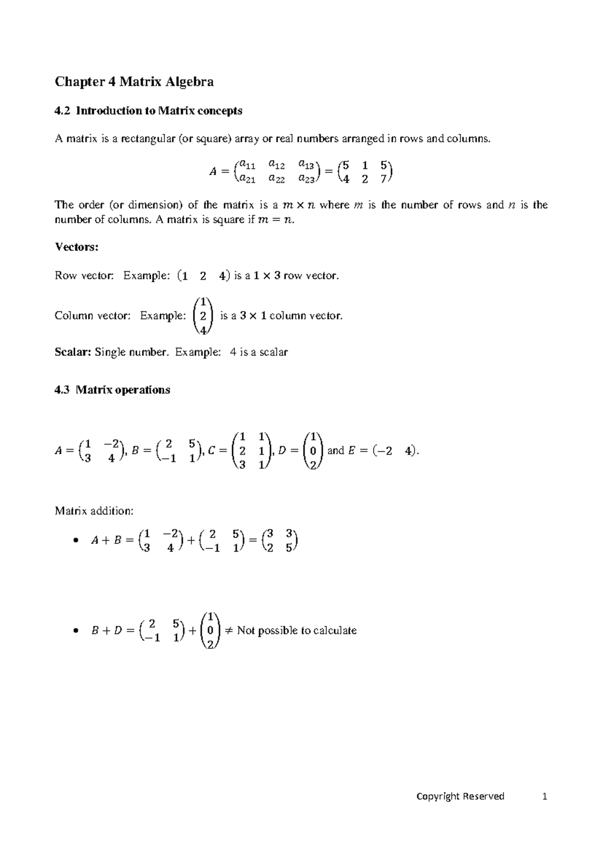 STK121 Practical 1 Memo - Matrix Multiplication with Excel MMULT - Studocu