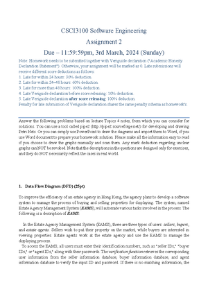 CSCI3100 2024 assignment 3 - CSCI3100 Software Engineering Assignment 3 ...