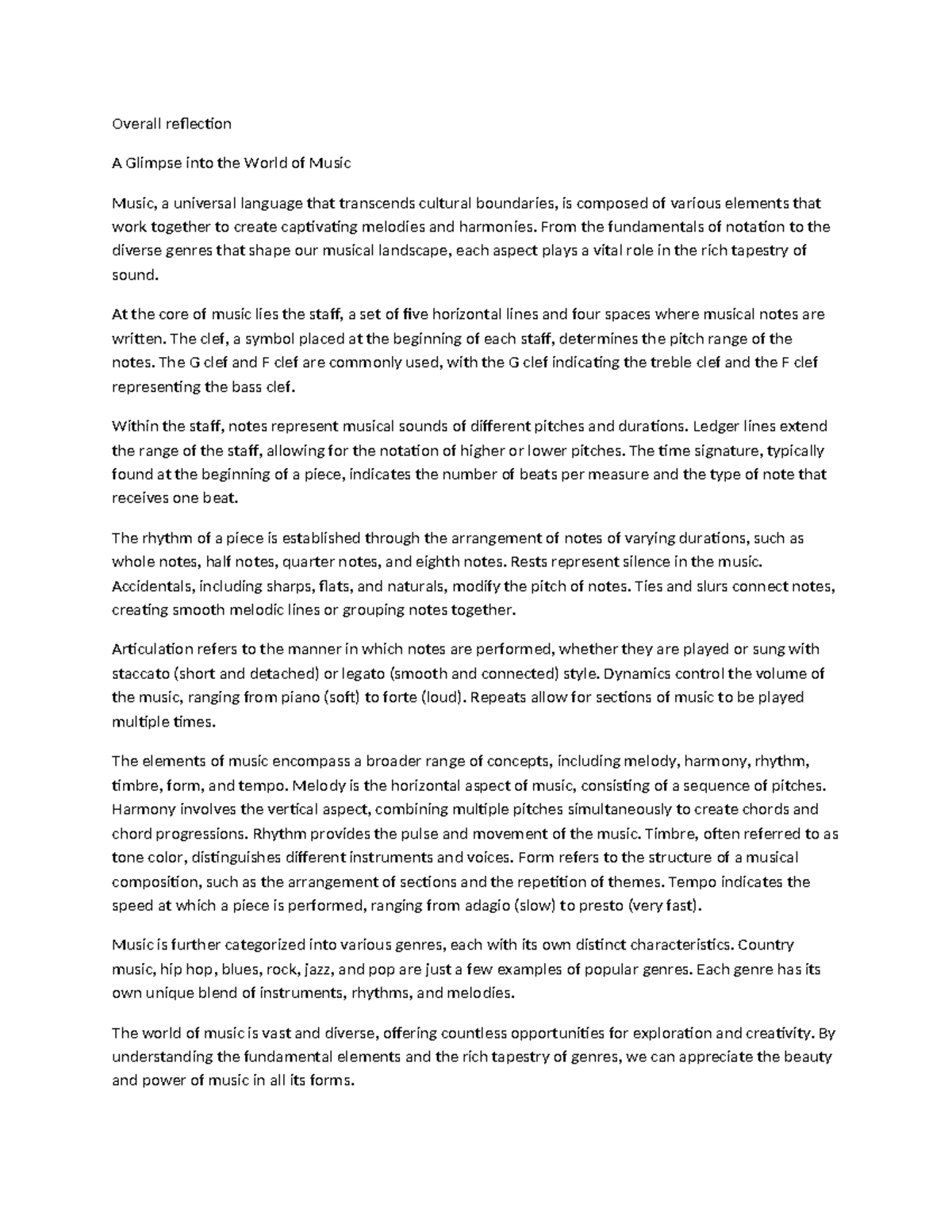 Overall reflect-WPS Office - Overall reflection A Glimpse into the ...
