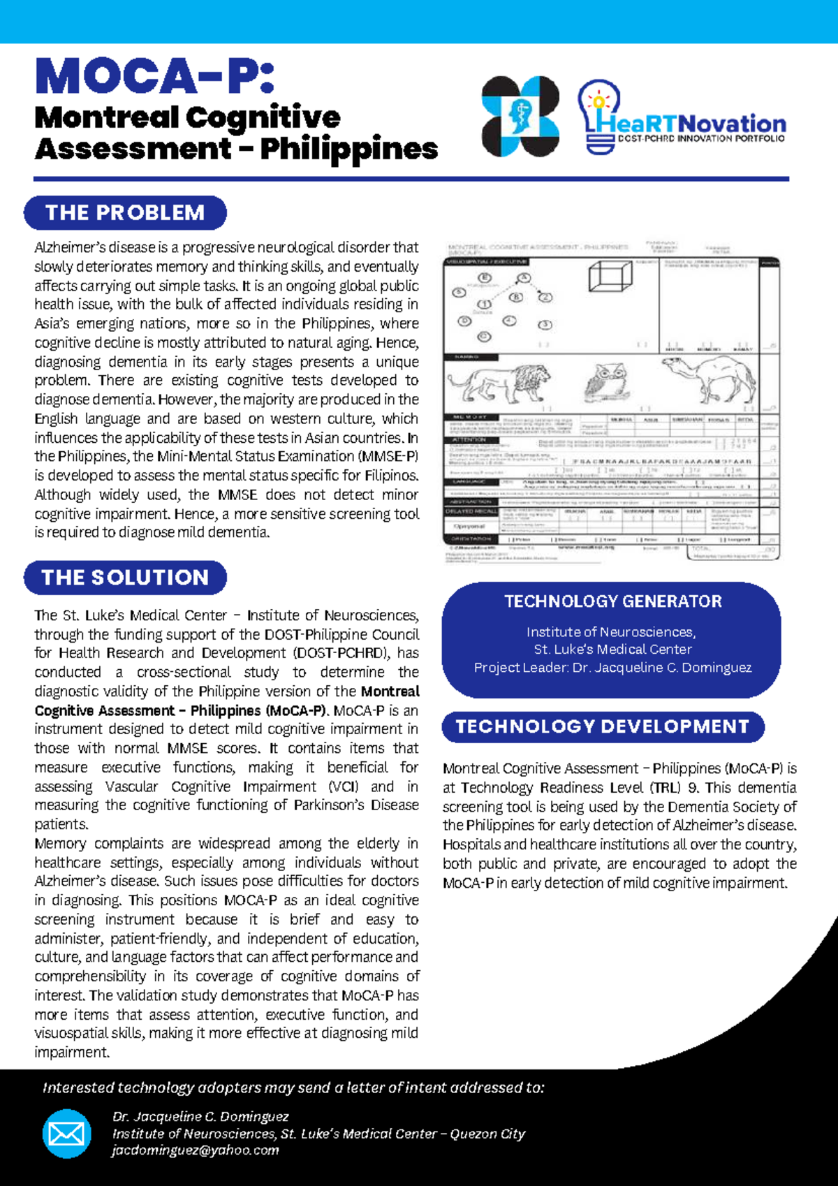 MOCA-P: Validating the Montreal Cognitive Assessment in the Philippines ...