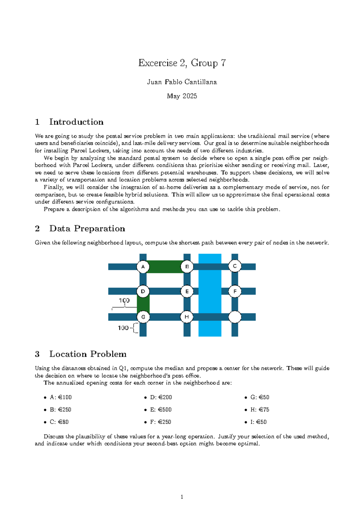 Ex2 07 - Group Project: Analyzing Postal Service Optimization - Studocu