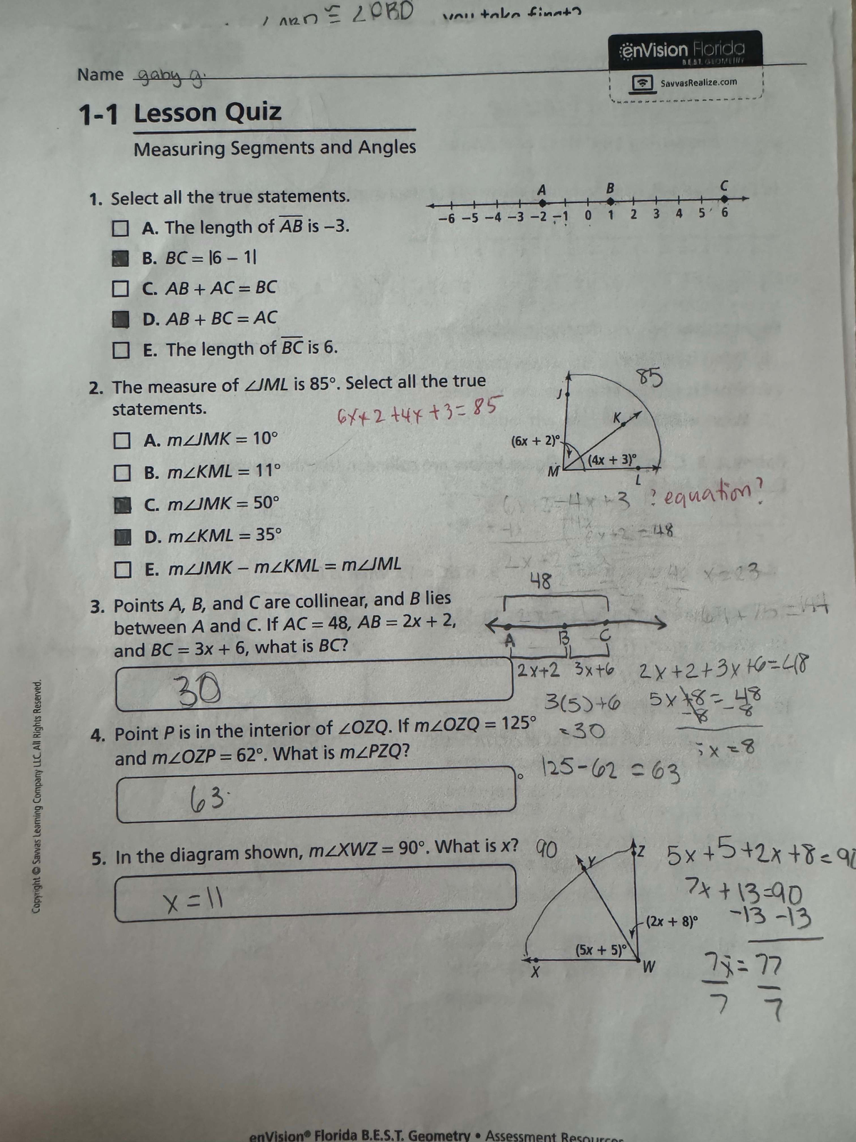 AR 511 Midterm Review: Measuring Segments & Angles Quiz - Studocu