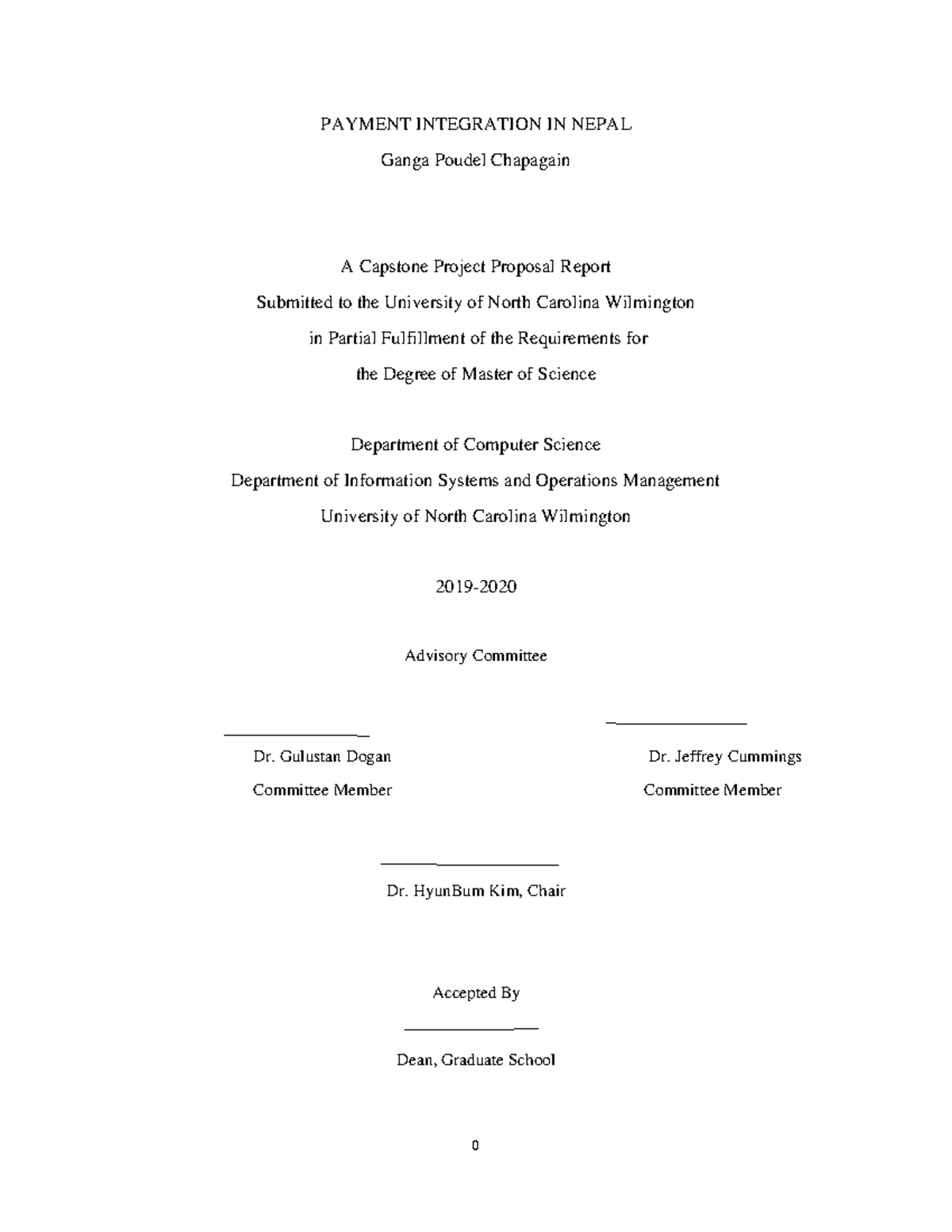 Capstone Project Proposal: Payment Integration in Nepal (MSCS 2019-2020 ...