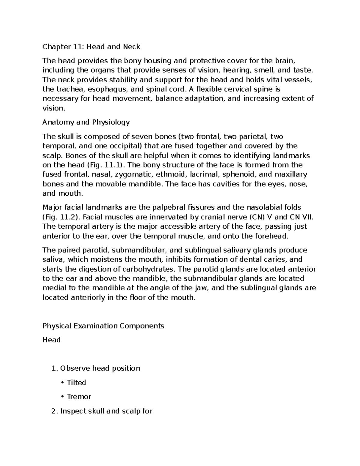Chapter 11: Anatomy and Physiology of Head and Neck (Evidence-Based ...