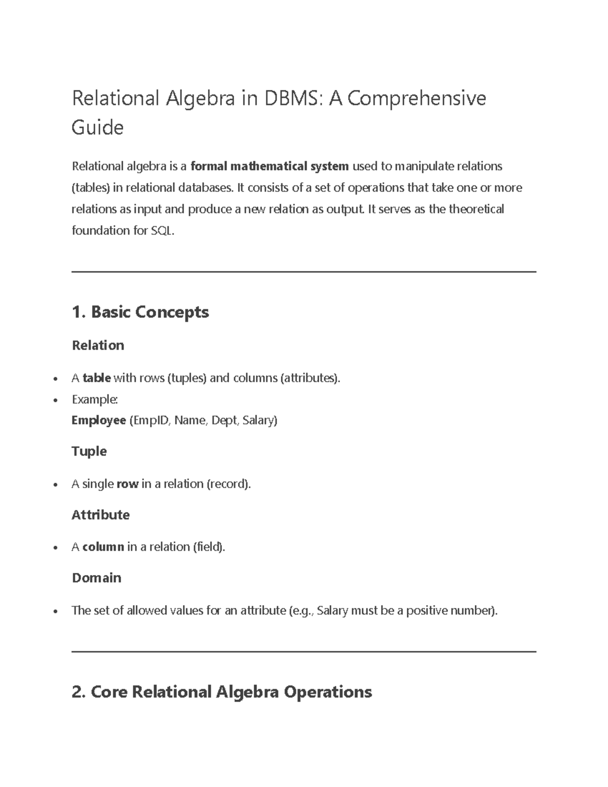 DBMS 101: Relational Algebra - A Comprehensive Guide to Operations ...