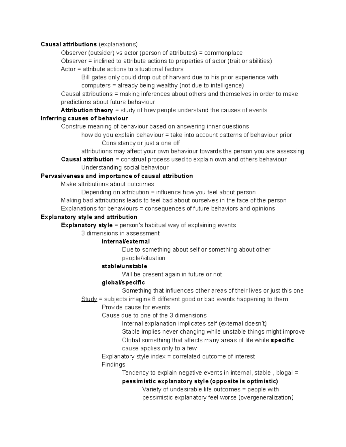 Chapter 5 - Social attribution and explaining behaviour - Causal ...