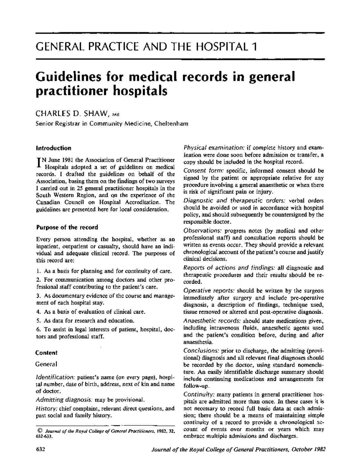 Jroyalcgprac 00094-0050 - GENERAL PRACTICE AND THE HOSPITAL 1 ...