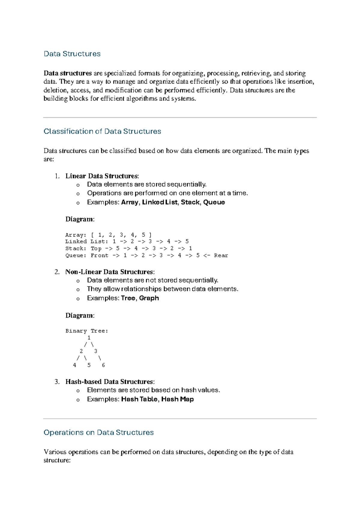 Data Structures Lab Manual - SCHOOL OF COMPUTING AND INFORMATION ...