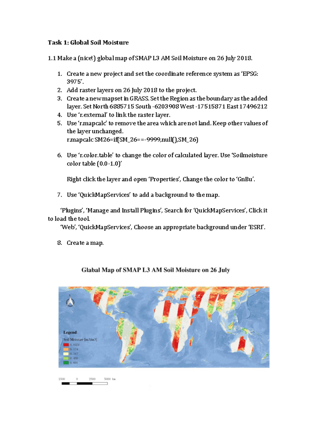 Assignment 6 - Soil Moisture Mapping and Analysis with SMAP - Studeersnel