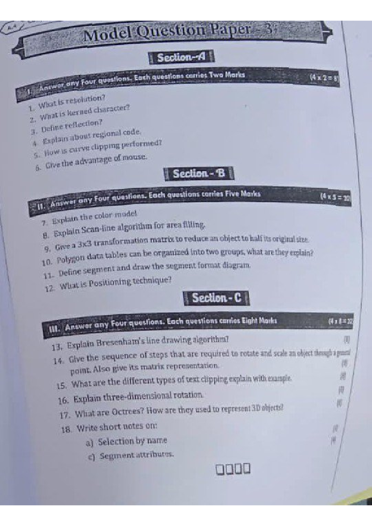 CG Model 3 Practice Material - Exam Prep Notes - Studocu