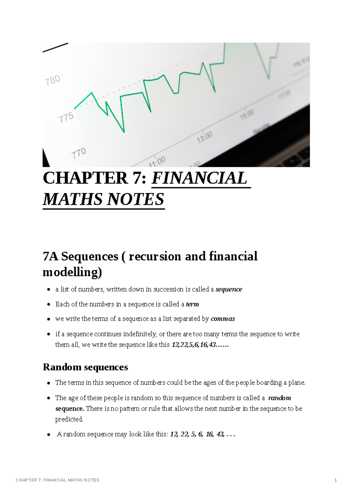 Chapter 7: Financial Maths Notes (Sequences & Recurrence Relations ...