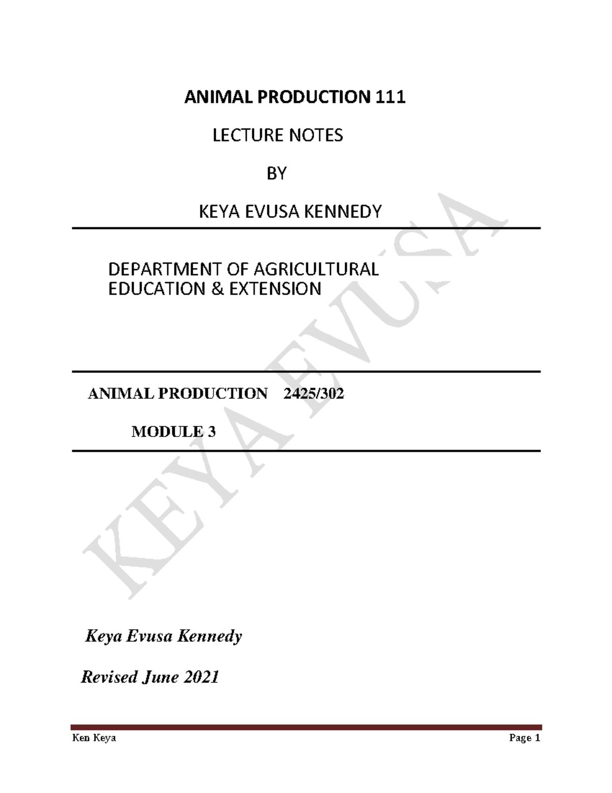 AP 3: Comprehensive Lecture Notes on Animal Production - Studocu