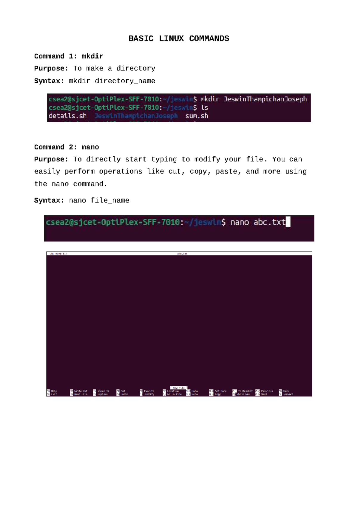 Basic Linux Commands - please read it very informative - BASIC LINUX ...