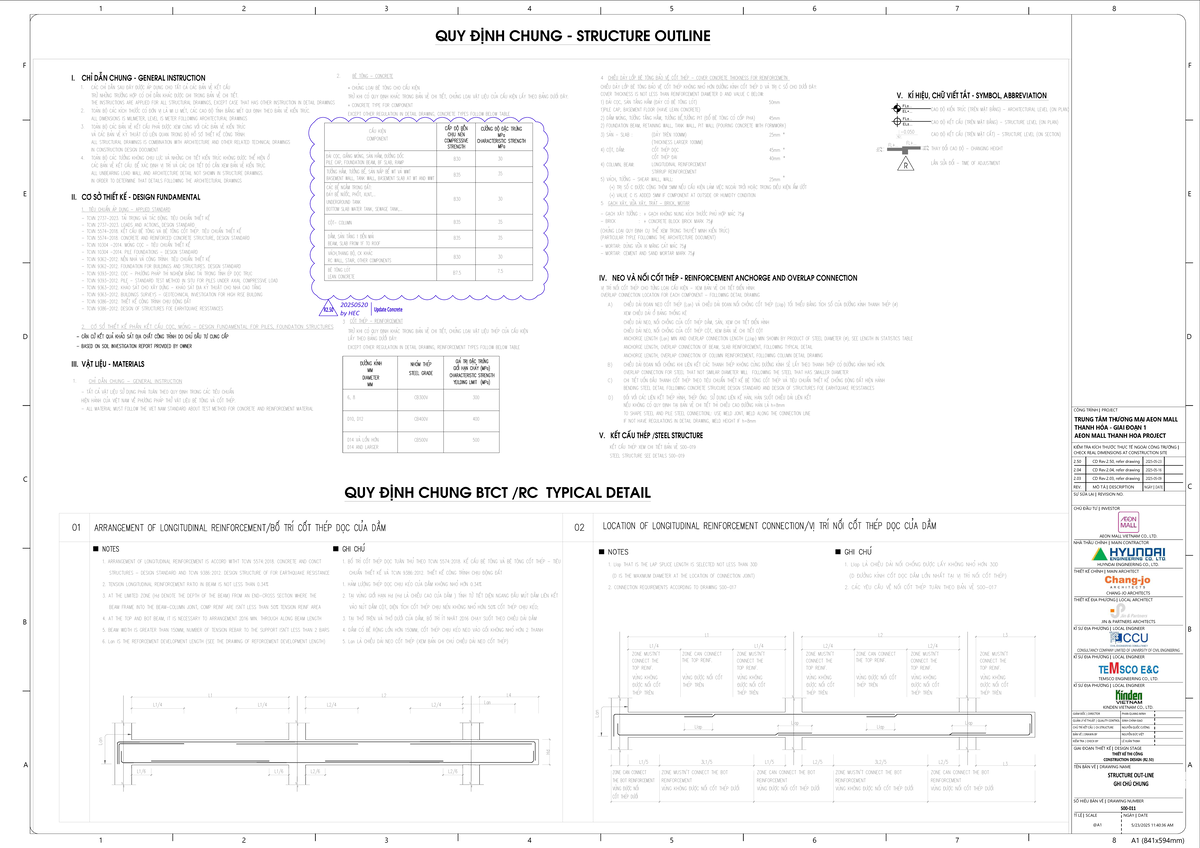 S00-011 Structure Outline for AEON Mall Thanh Hóa Project - Studocu