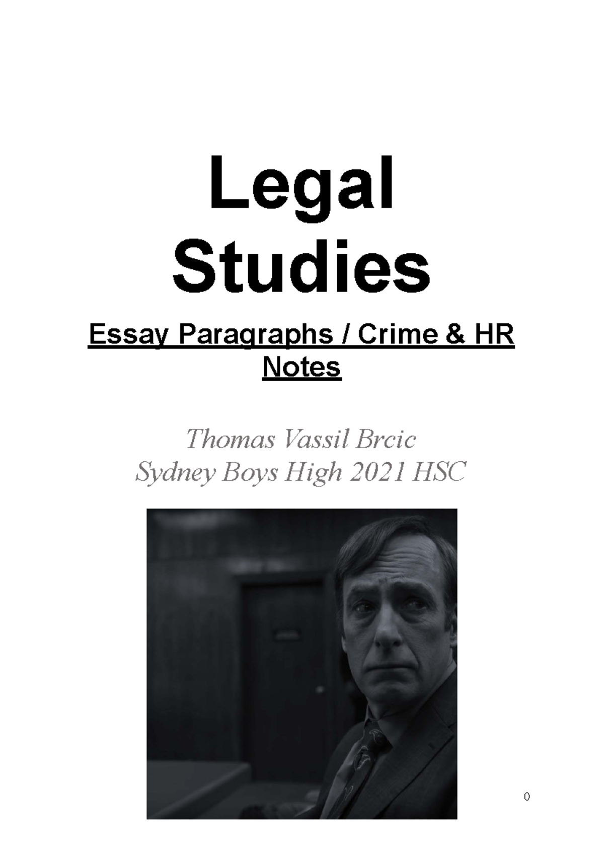 HSC Legal Studies Essay Notes: Crime, Human Rights & More - Studocu