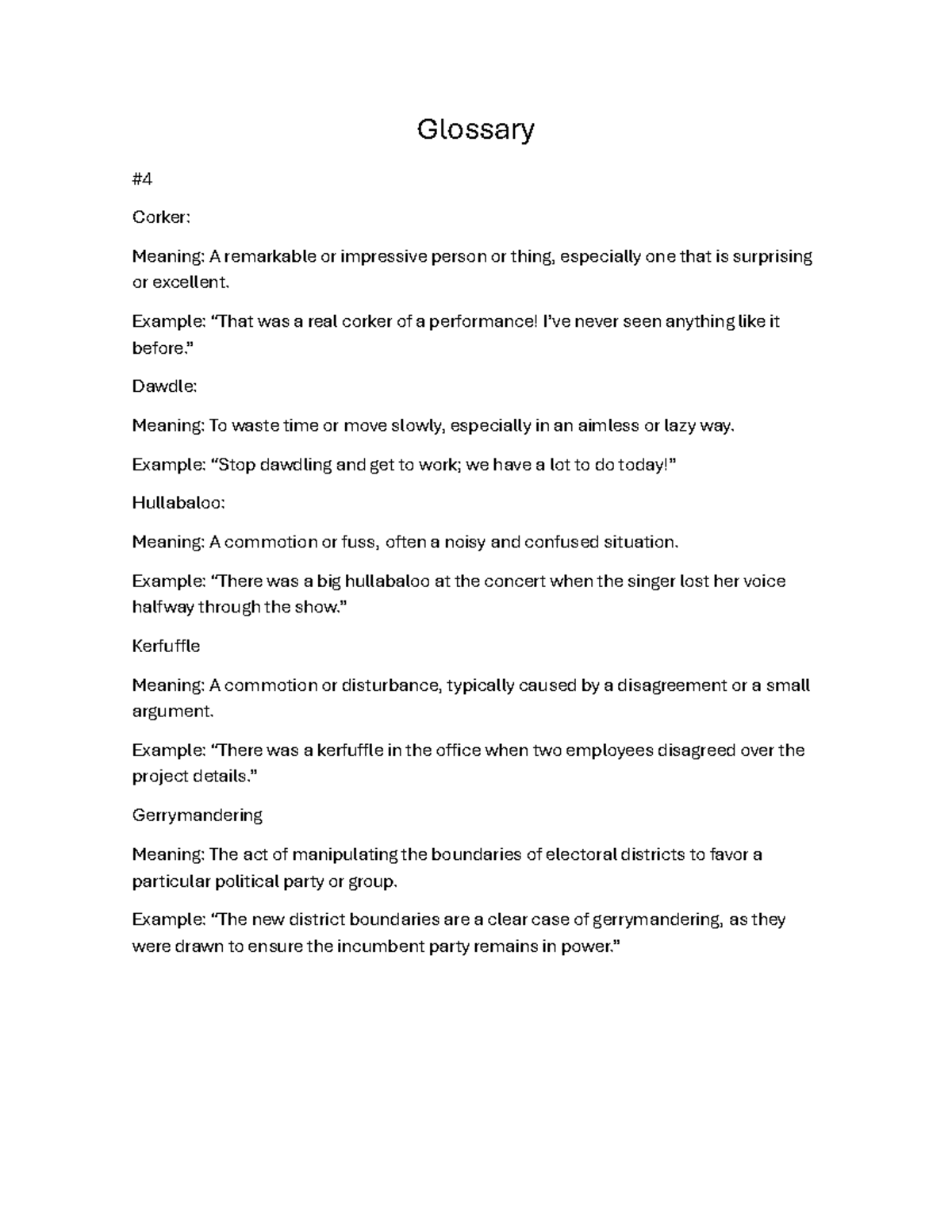 Glossary 4: Key Terms and Definitions for Understanding Concepts - Studocu