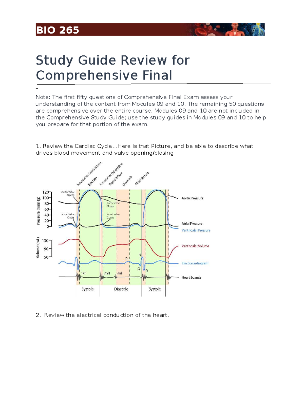 BIO 265 Comprehensive Final Exam Study Guide & Review Notes - Studocu