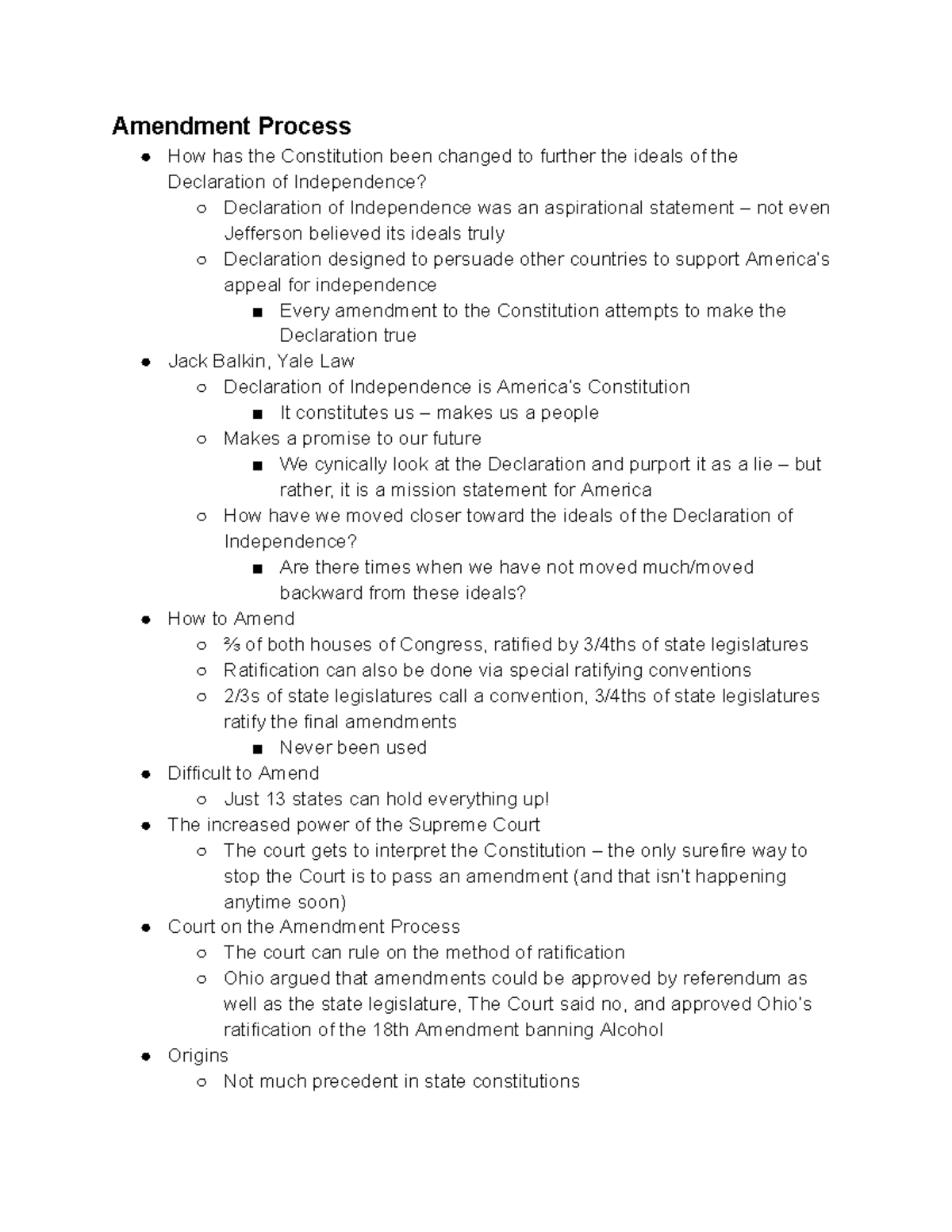 Unit 3: Amendment Process and Judicial Powers in the US Constitution ...