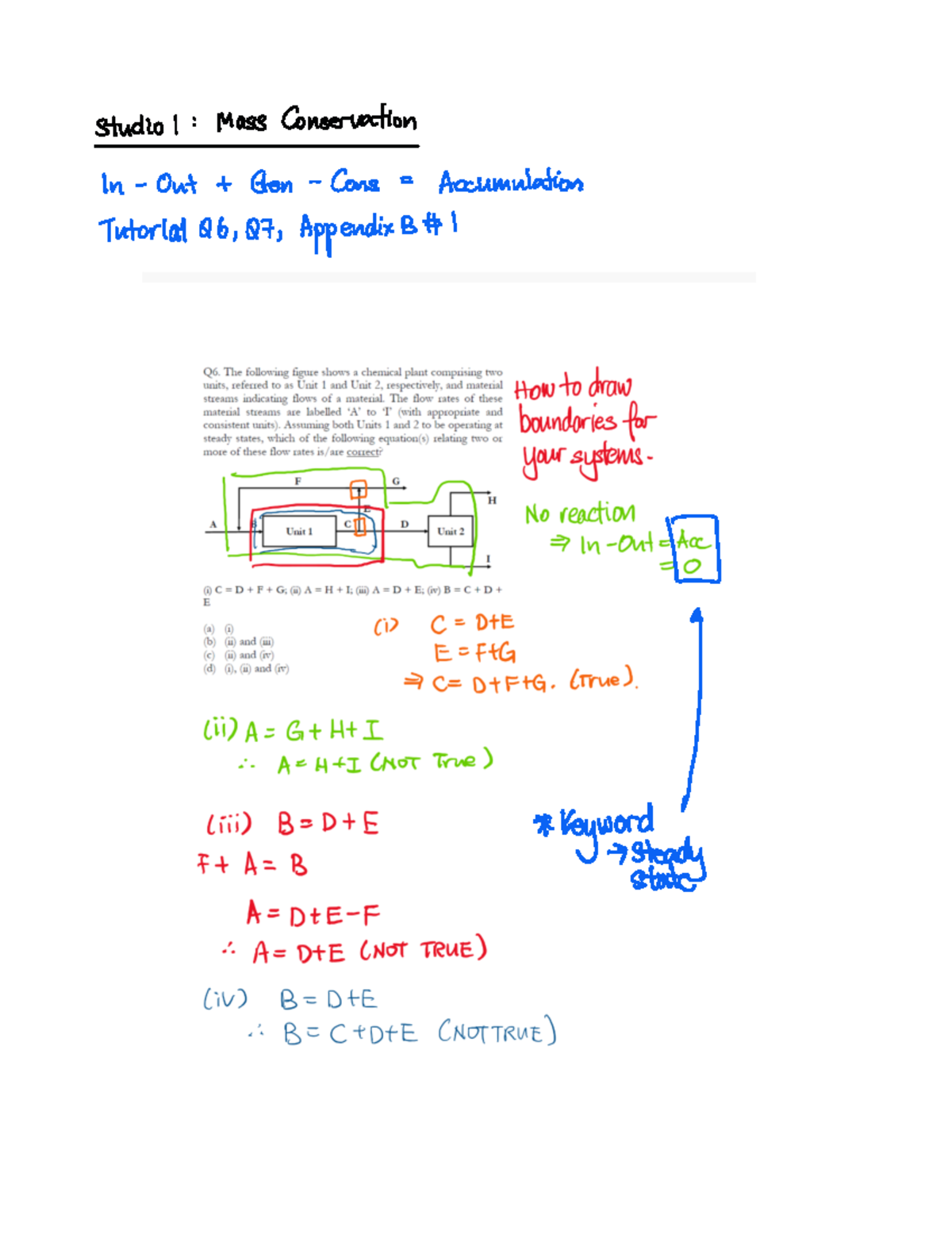 Studio 1-3 Mass Conservation & Flow Modeling Tutorial Notes - Studocu