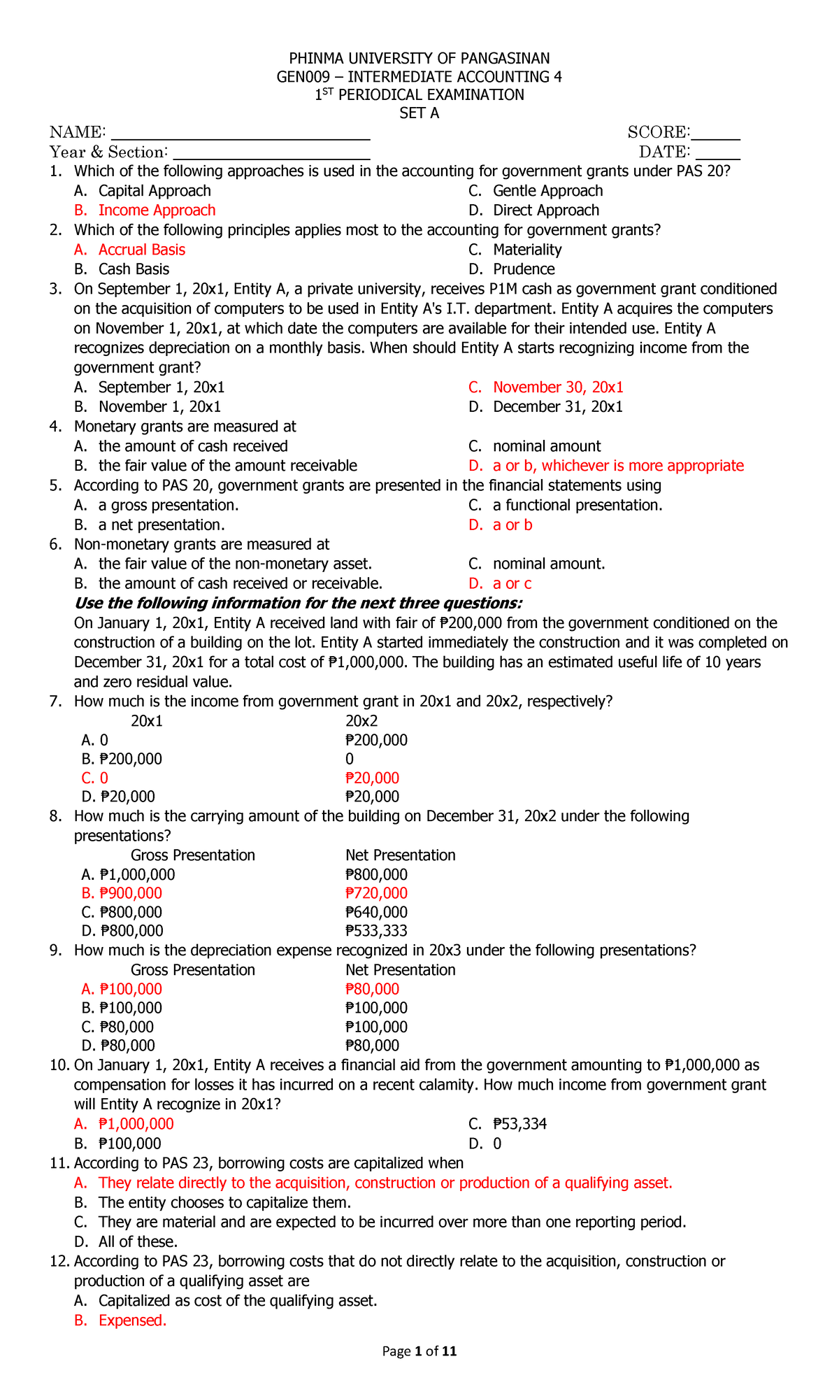 GEN009 - Intermediate Accounting 4: 1st Periodical Exam Reviewer - Studocu