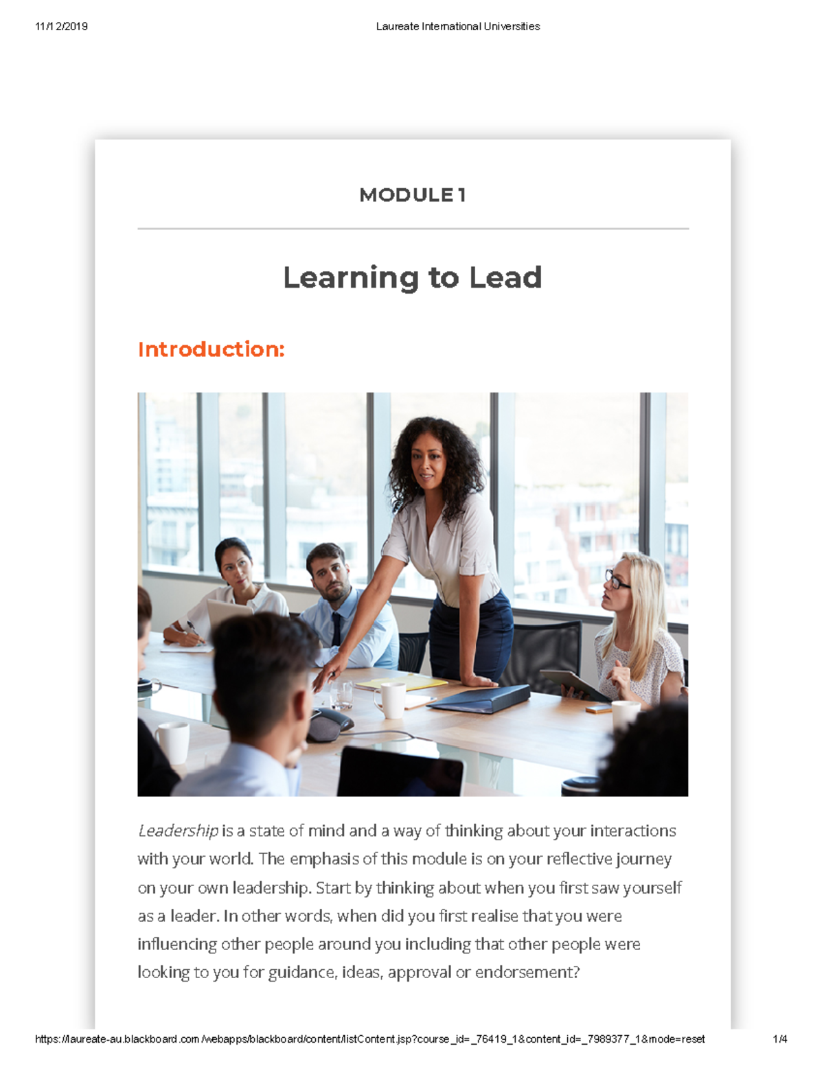 Module 1 – 19-OL-MGT601 Introduction - MODULE 1MODULE 1 Learning to ...