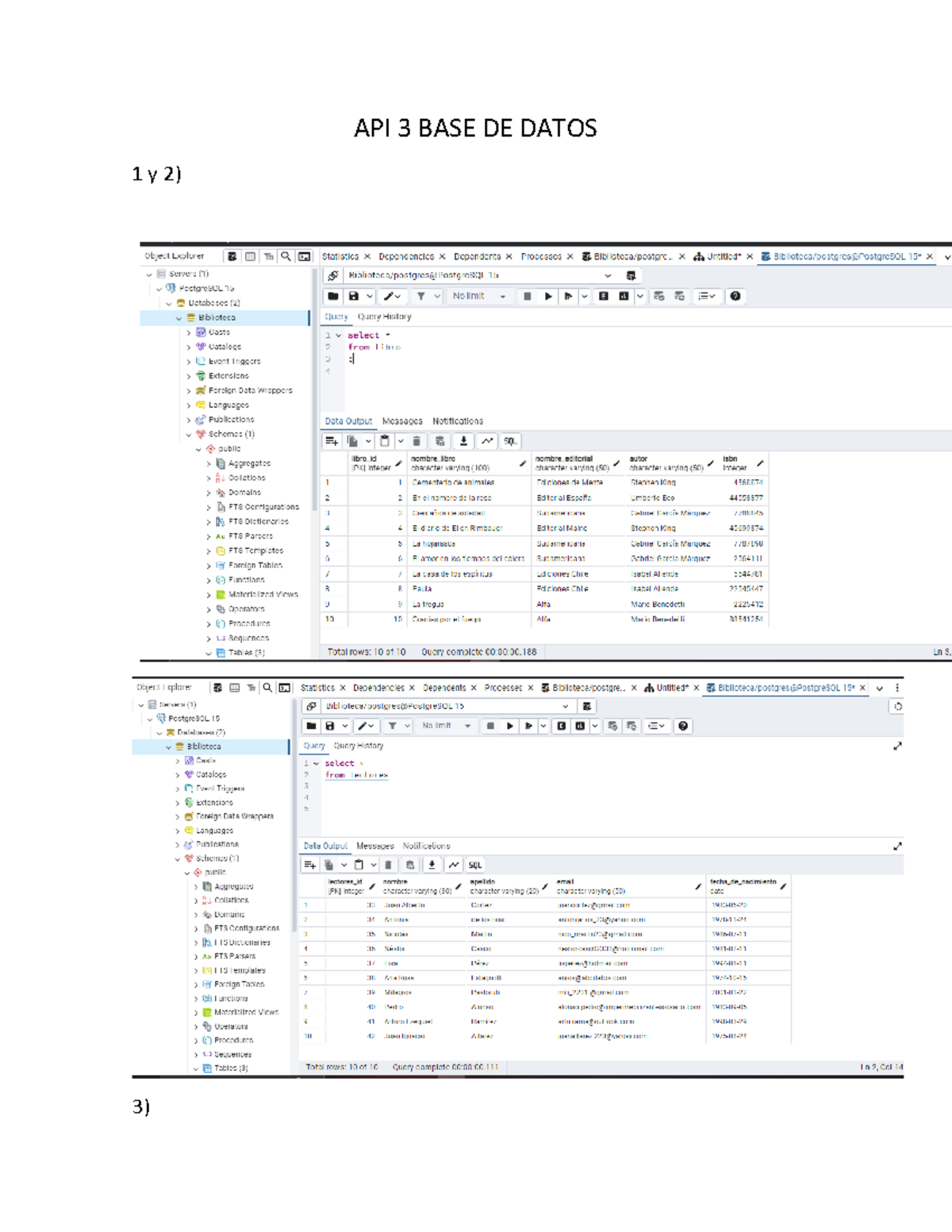 API 3 BASE DE Datos - api 3 - API 3 BASE DE DATOS 1 y 2) Object ...