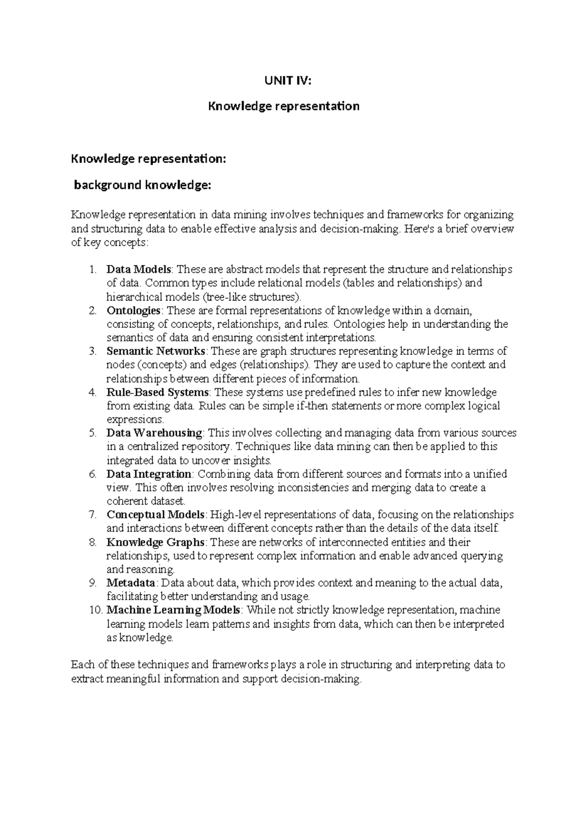 DBMS 4.5 compressed - Written notes - Unit . Normalization ...