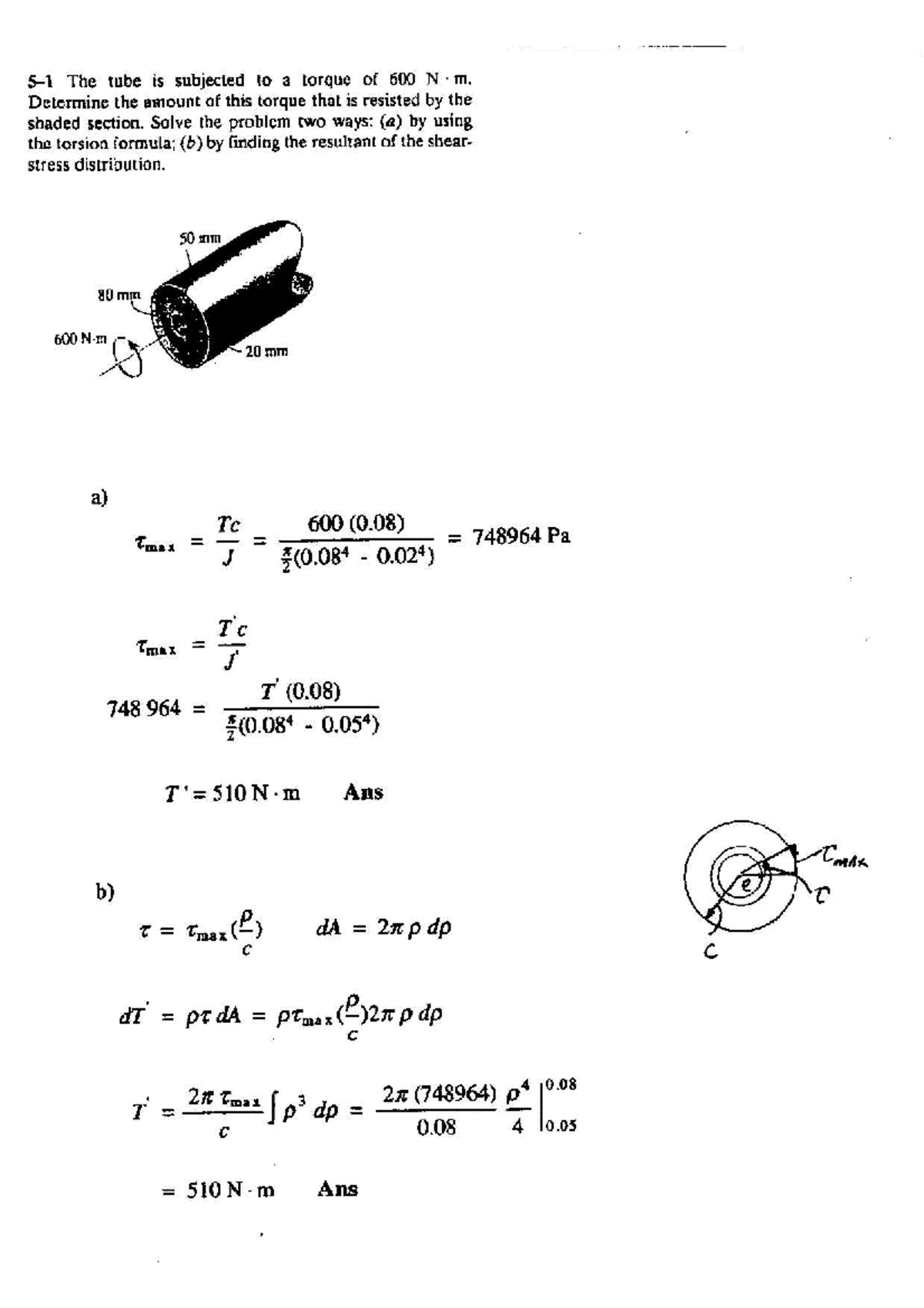 P1 - Torque and Shear Stress Analysis for TEI Class 2017/2018 - Studocu