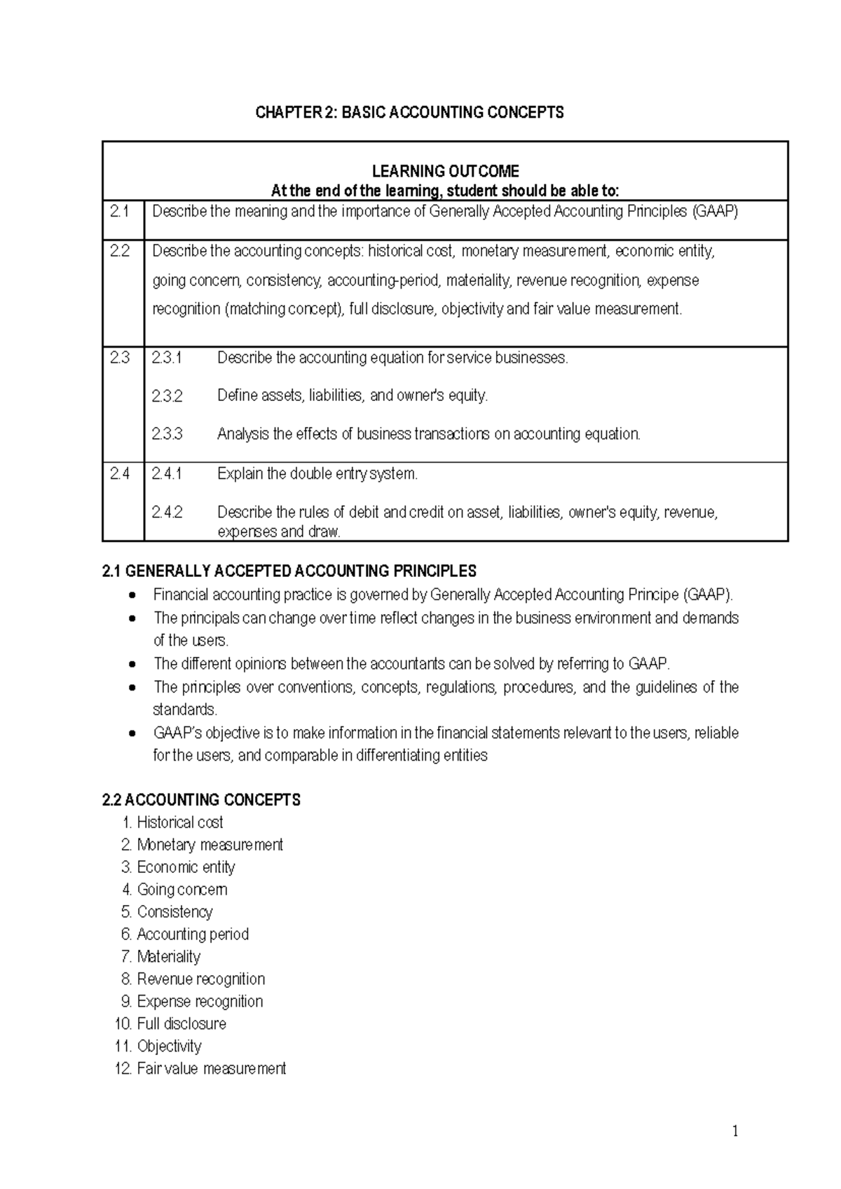 Chapter 2 Accounting Concept Q (PDF) - CHAPTER 2: BASIC ACCOUNTING ...