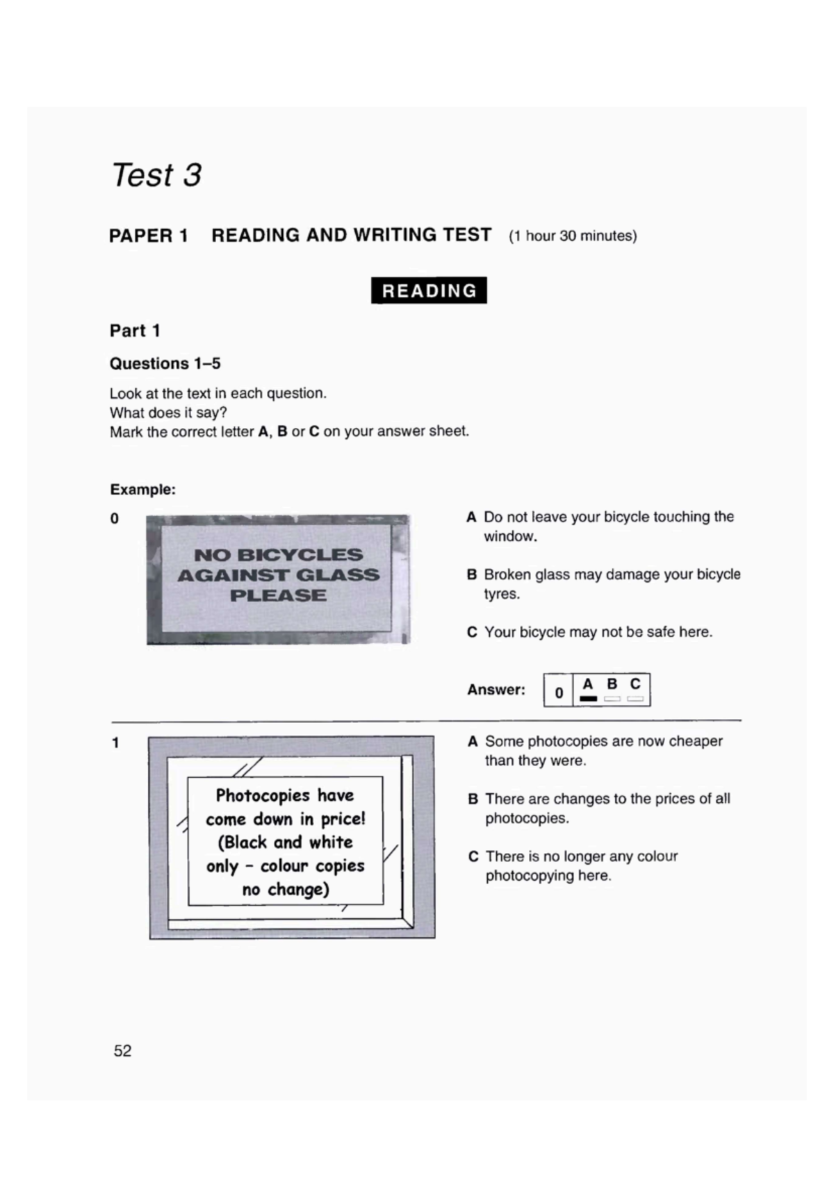 Ảnh màn hình 2024-11-18 lúc 09 - Test 3 PAPER 1 READING AND WRITING ...