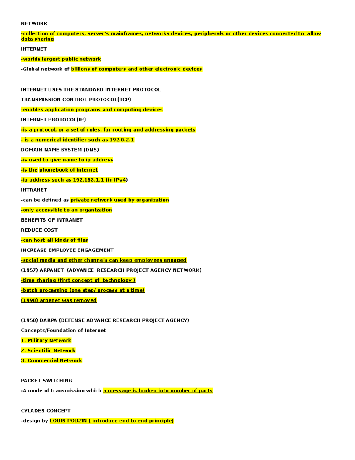 Internet of Things (IoT) 2 - Comprehensive Handouts and Materials - Studocu