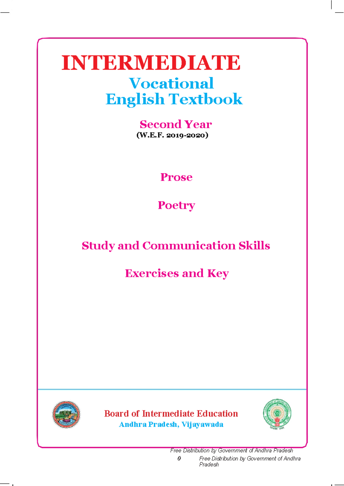 Intermediate English II: Prose, Poetry & Communication Skills ...