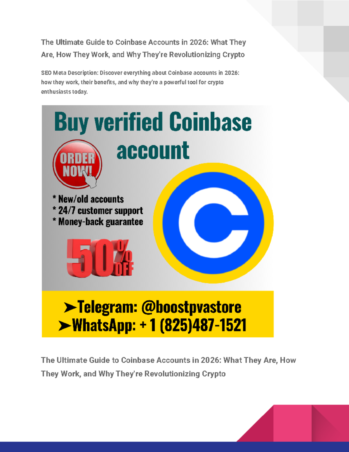 The Ultimate Guide to Coinbase Accounts (2026): Features & Benefits ...