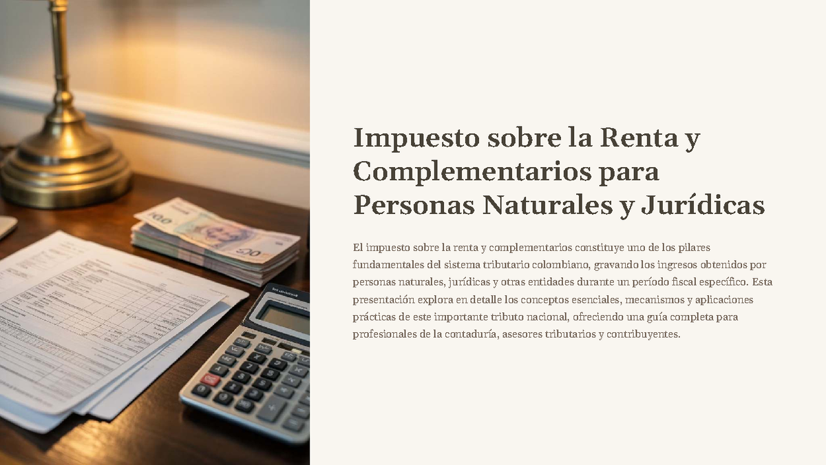 G2 - Impuesto sobre la Renta y Complementarios: Guía Completa - Studocu