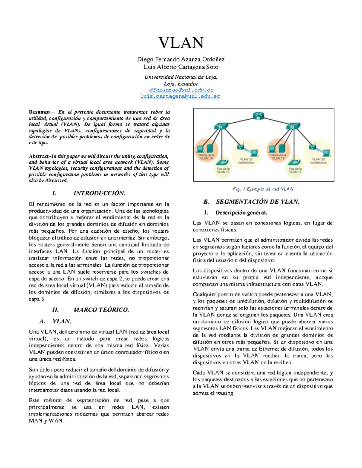 VLAN - Análisis, Configuración y Seguridad en Redes VLAN - Studocu
