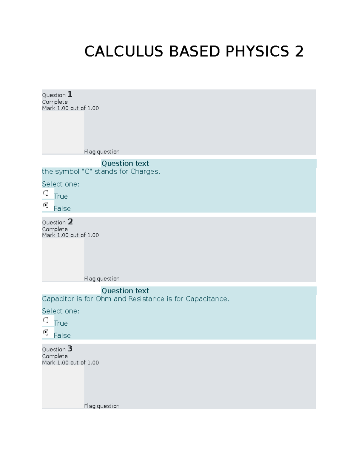 Calculus Based Physics 2 FQ1-Final exam - CALCULUS BASED PHYSICS 2 ...