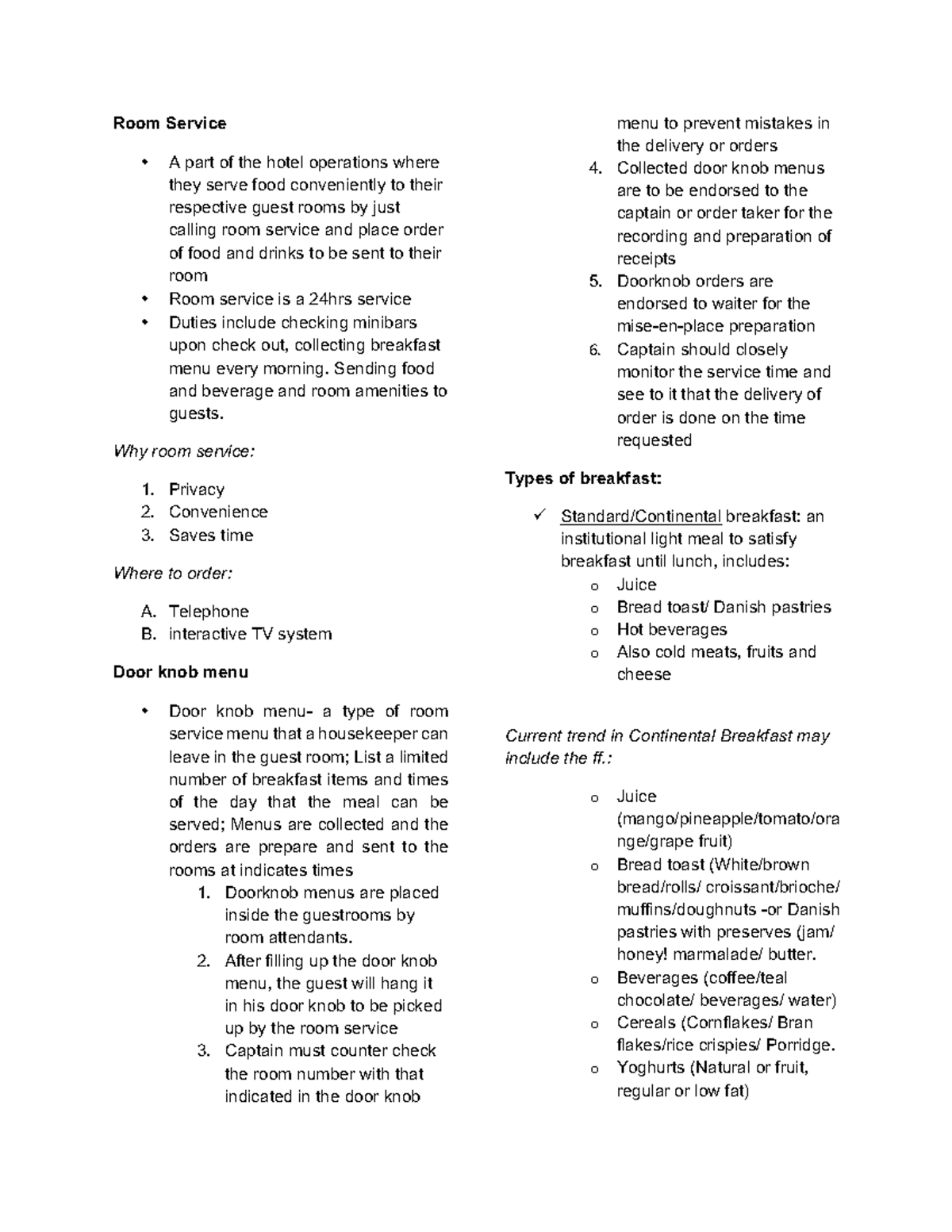 Room-Service - This lecture is about room service. - Room Service A ...