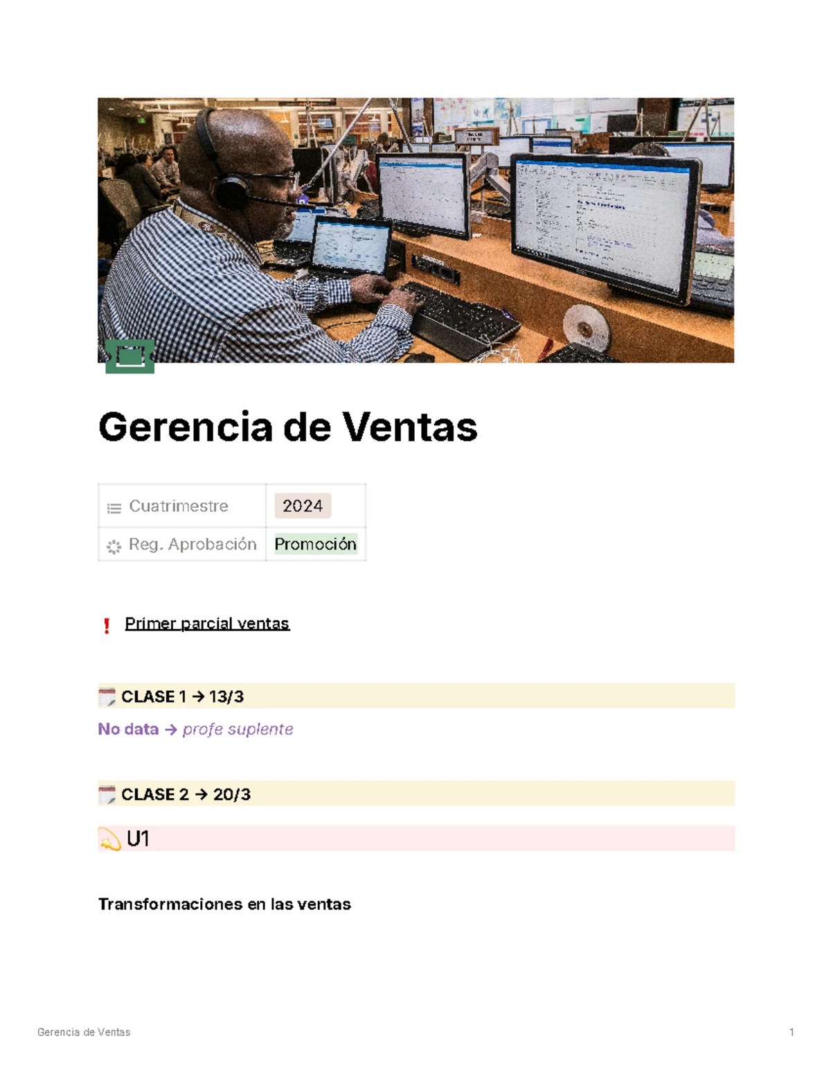 Resumen del Primer Parcial de Administración de Ventas (4o) - Studocu