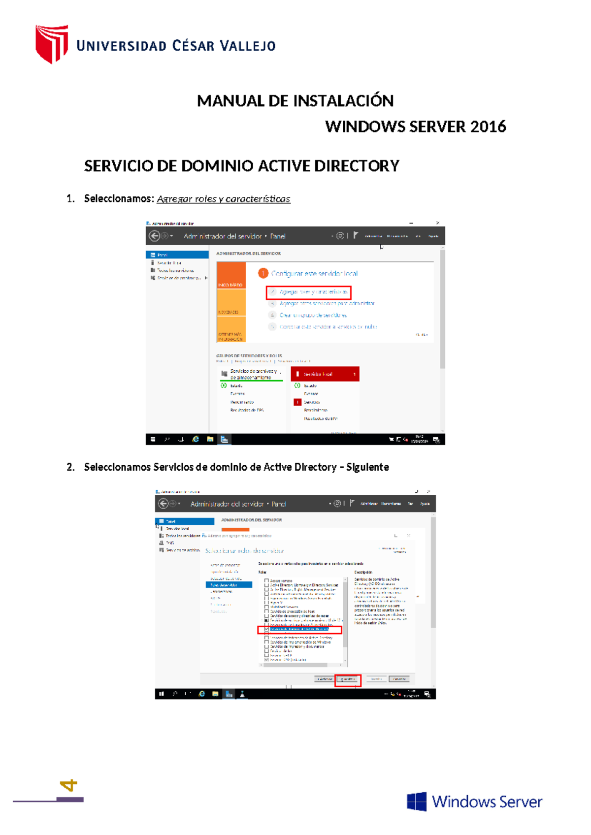 Instalación y Configuración de Active Directory en Windows Server 2016 ...