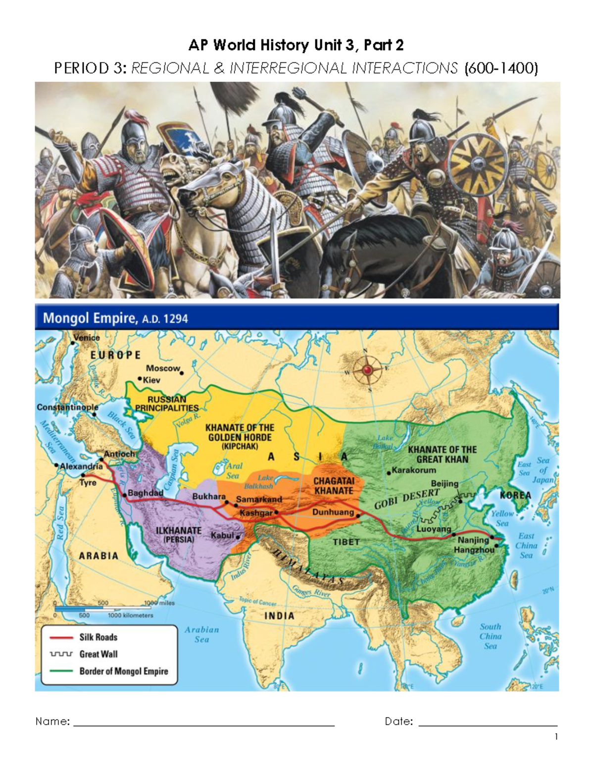Ap world history unit 3 pt 2 - AP World History Unit 3, Part 2 PERIOD 3 ...