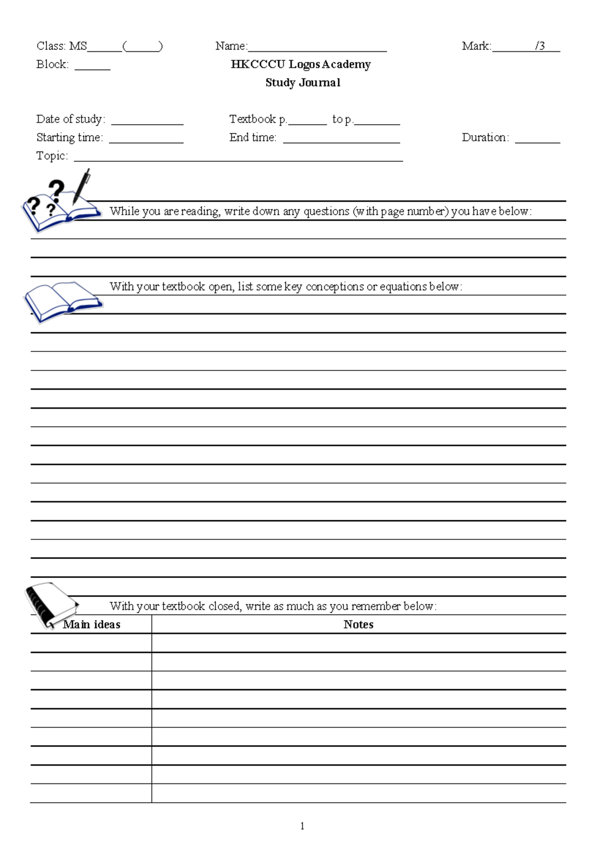 Study Journal - MS Block: Key Concepts & Notes - Studocu
