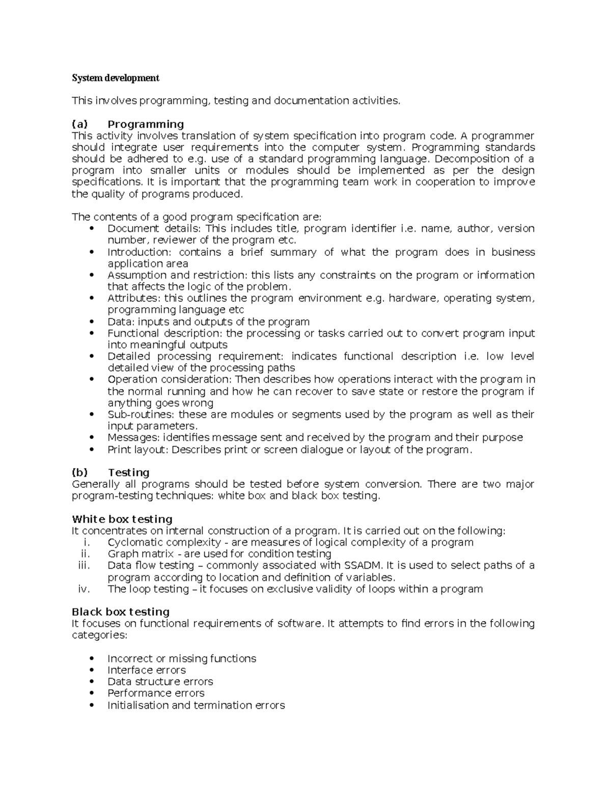Software Development Lifecycle: Documentation and Testing Strategies ...